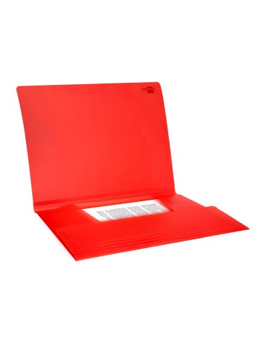 Carpeta liderpapel gomas solapas 34960 polipropileno din a4 rojo translucido