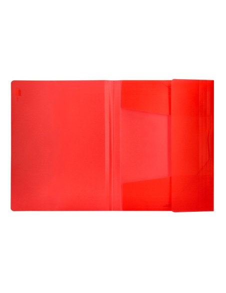 Carpeta liderpapel gomas solapas 34960 polipropileno din a4 rojo translucido