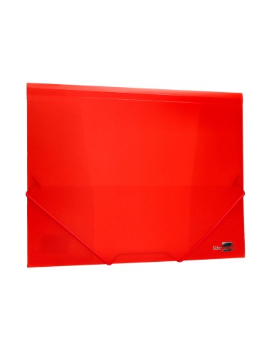 Carpeta liderpapel gomas solapas 34960 polipropileno din a4 rojo translucido