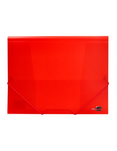Carpeta liderpapel gomas solapas 34960 polipropileno din a4 rojo translucido
