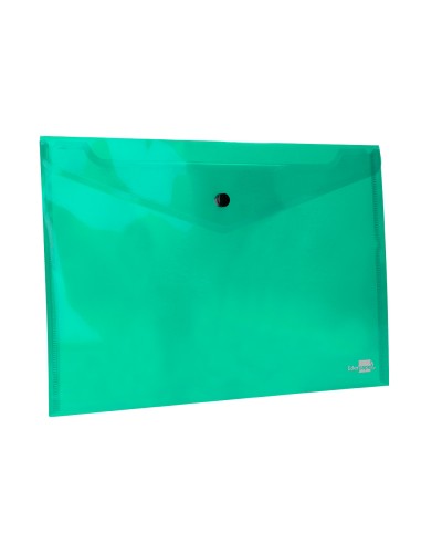 Carpeta liderpapel dossier broche 34043 polipropileno din a4 verde transparente 50 hojas