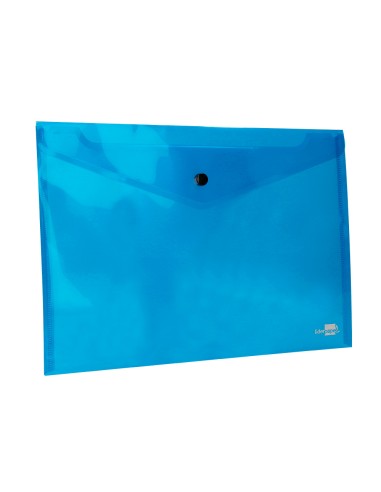 Carpeta liderpapel dossier broche 34042 polipropileno din a4 azul transparente 50 hojas