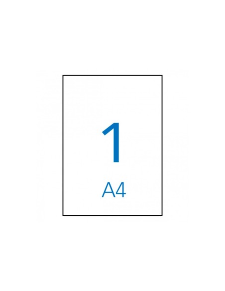 Etiqueta adhesiva apli 1281 tamano 210x297 mm fotocopiadora laser ink jet caja con 100 hojas din a4