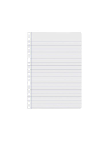 Recambio liderpapel folio 100 hojas 60g m2 pauta 5ª 25mm con margen 16 taladros