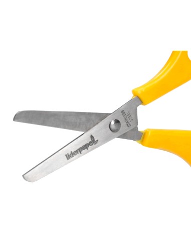 Tijera escolar liderpapel ps 52 d con funda 14 cm colores surtidos