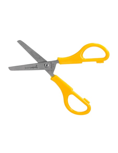 Tijera escolar liderpapel ps 52 d con funda 14 cm colores surtidos