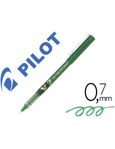 Rotulador pilot punta aguja v 7 verde 07 mm