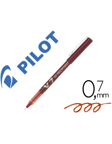 Rotulador pilot punta aguja v 7 rojo 07 mm