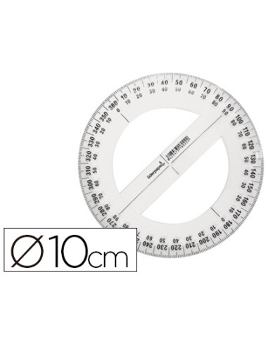 Circulo plastico liderpapel 10 cm