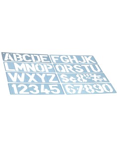 Plantilla liderpapel rotulacion 1700 letras y numeros 50 mm
