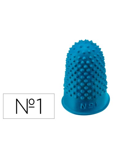 Dediles q connect goma nº1 20 22 mm diametro caja de 12 unidades color azul
