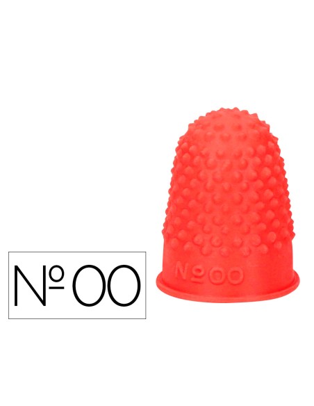 Dediles q connect goma nº00 18 20 mm diametro caja de 12 unidades color rojo