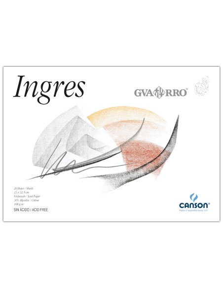 Bloc dibujo ingres 230x325 mm 20 hojas de 108 g m2