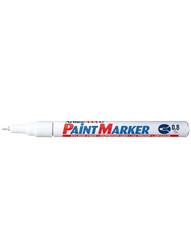 Rotulador artline marcador permanente ek 444 xf blanco punta redonda 08 mm metal caucho y plastico