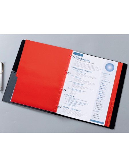 Separador liderpapel plastico alfabetico a z cuarto