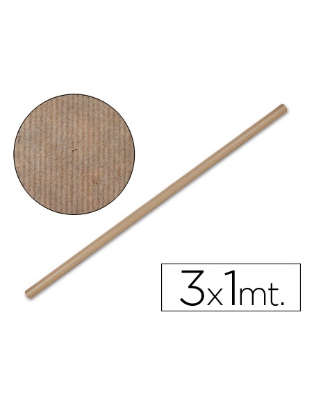 Papel kraft liderpapel marron rollo 3x1 mt