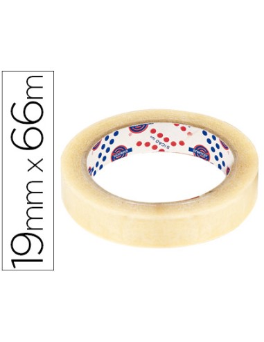 Cinta adhesiva eurocel 66 mt x 19 mm