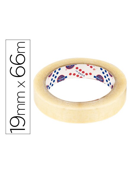 Cinta adhesiva eurocel 66 mt x 19 mm