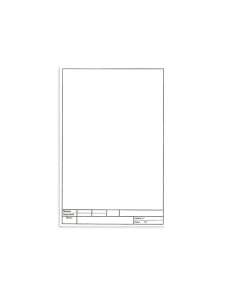 Papel dibujo liderpapel 210x297mm 150g m2 con cajetin Papel dibujo liderpapel 210x297mm 150g m2 con cajetin
