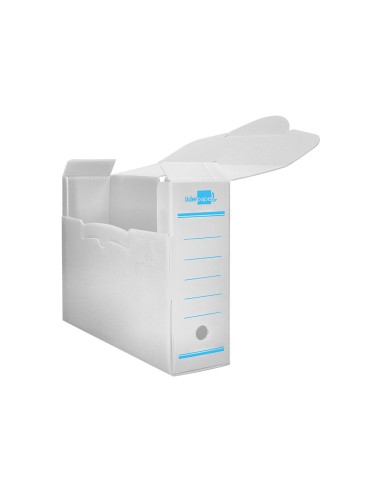 Caja archivo definitivo plastico liderpapel blanco 360x260x100 mm