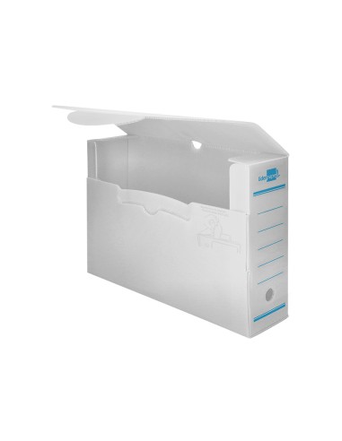 Caja archivo definitivo plastico liderpapel blanco 360x260x100 mm