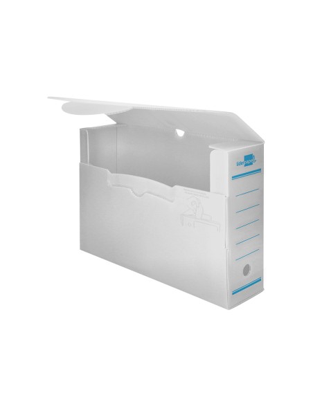 Caja archivo definitivo plastico liderpapel blanco 360x260x100 mm