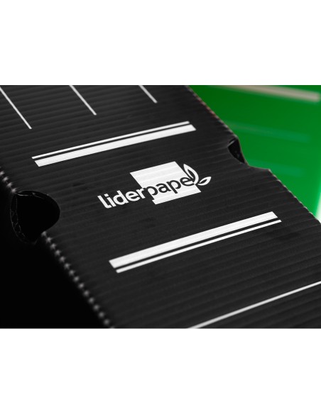 Caja archivo definitivo plastico liderpapel negro 360x260x100 mm
