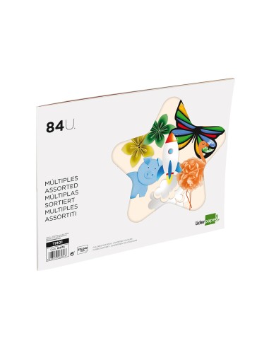 Bloc trabajos manuales liderpapel multiple 240x315mm 84 hojas colores surtidos