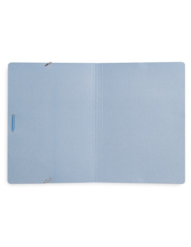Carpeta liderpapel gomas folio sencilla carton pintado azul