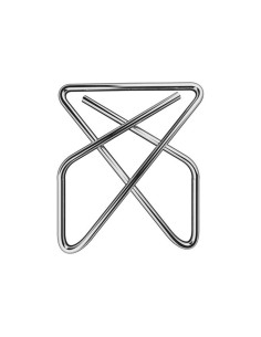 Clips pajarita q connect 40mm niquelados caja de 50 unidades