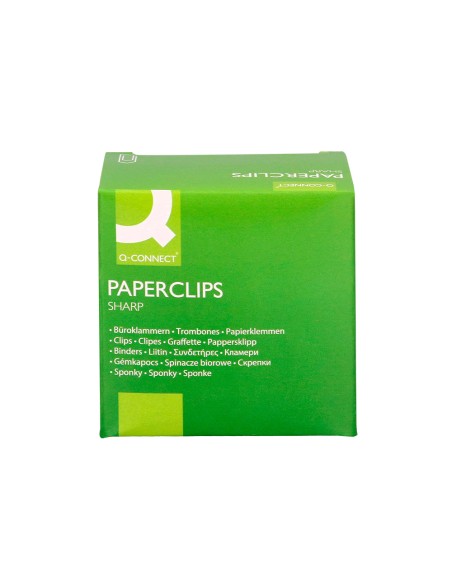 Clips niquelados q connect nº4 50 mm caja de 100 unidades