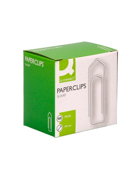 Clips niquelados q connect nº4 50 mm caja de 100 unidades