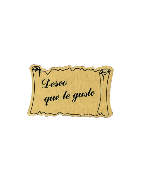 Etiqueta dorada deseo que te guste rollo de 450 unidades