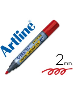 Rotulador artline pizarra ek 517 rojo punta redonda 2 mm tinta de bajo olor