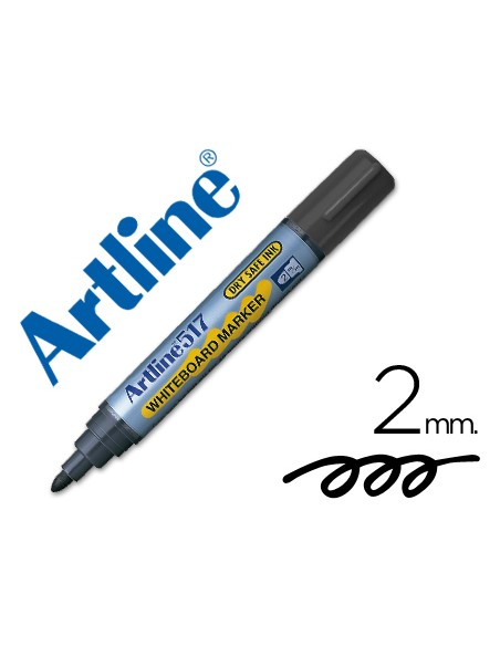 Rotulador artline pizarra ek 517 negro punta redonda 2 mm tinta de bajo olor