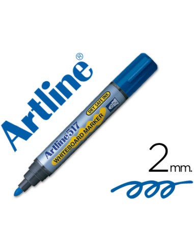 Rotulador artline pizarra ek 517 azul punta redonda 2 mm tinta de bajo olor