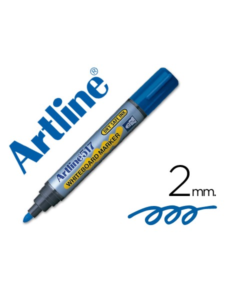 Rotulador artline pizarra ek 517 azul punta redonda 2 mm tinta de bajo olor