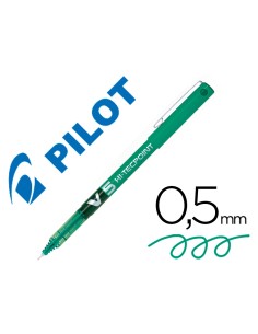 Rotulador pilot punta aguja v 5 verde 05 mm
