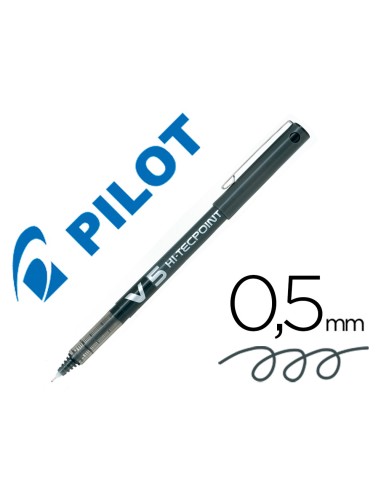 Rotulador pilot punta aguja v 5 negro 05 mm