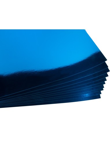 Cartulina liderpapel 50x65 cm 235g m2 metalizada azul