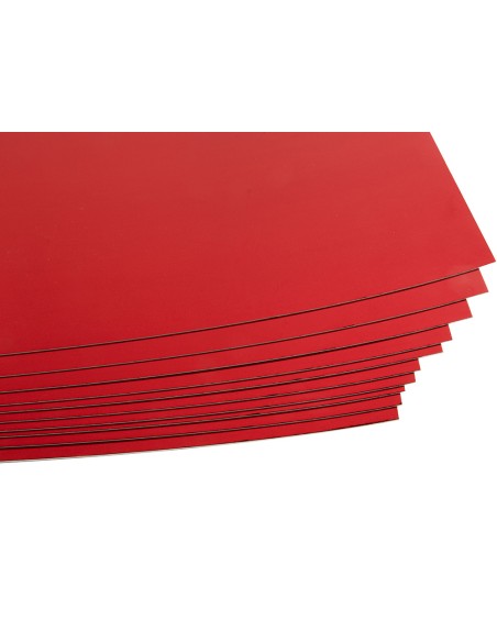 Cartulina liderpapel 50x65 cm 235g m2 metalizada rojo