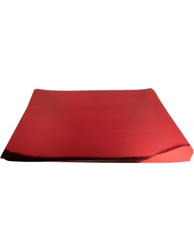 Cartulina liderpapel 50x65 cm 235g m2 metalizada rojo
