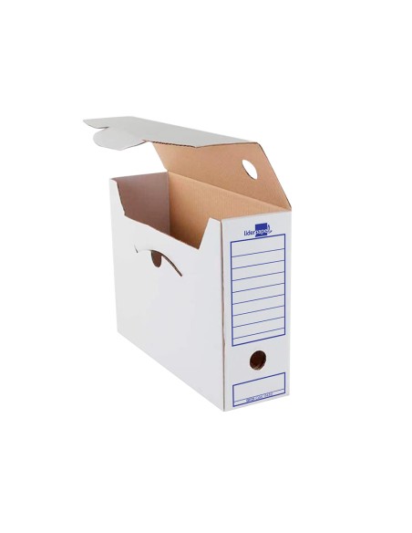 Caja archivo definitivo liderpapel ecouse carton 100 reciclado 106 listados de ordenador 430x316x116mm 325g m2