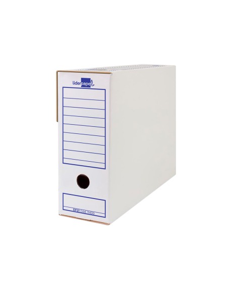 Caja archivo definitivo liderpapel ecouse carton 100 reciclado 106 listados de ordenador 430x316x116mm 325g m2