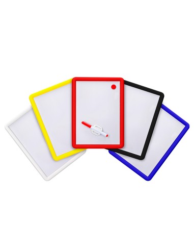 Pizarra blanca liderpapel magnetica 25x35 cm con rotulador y borrador