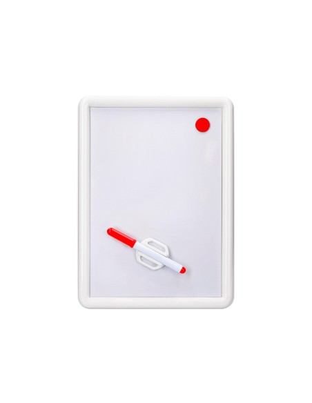 Pizarra blanca liderpapel magnetica 25x35 cm con rotulador y borrador
