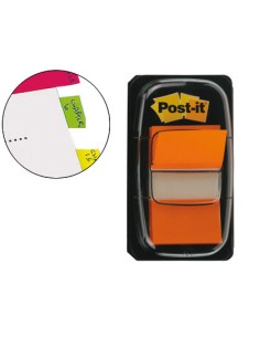 Banderitas separadoras 680 4 naranja dispensador de 50 unidades