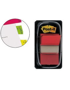 Banderitas separadoras 680 1 roja dispensador de 50 unidades