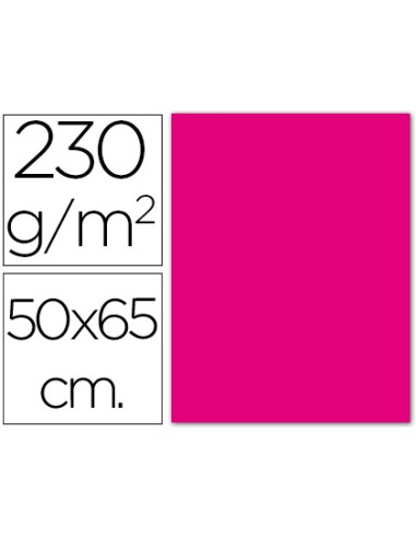 Cartulina fluorescente magenta 50x65 cm 230 gr