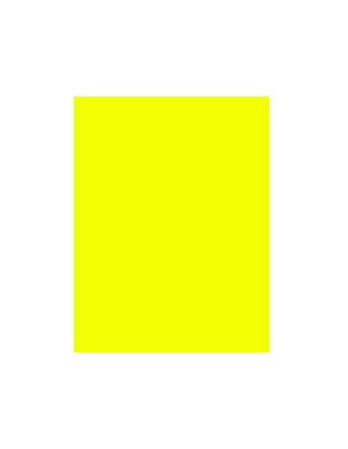 Cartulina fluorescente amarilla 50x65 cm 230 gr